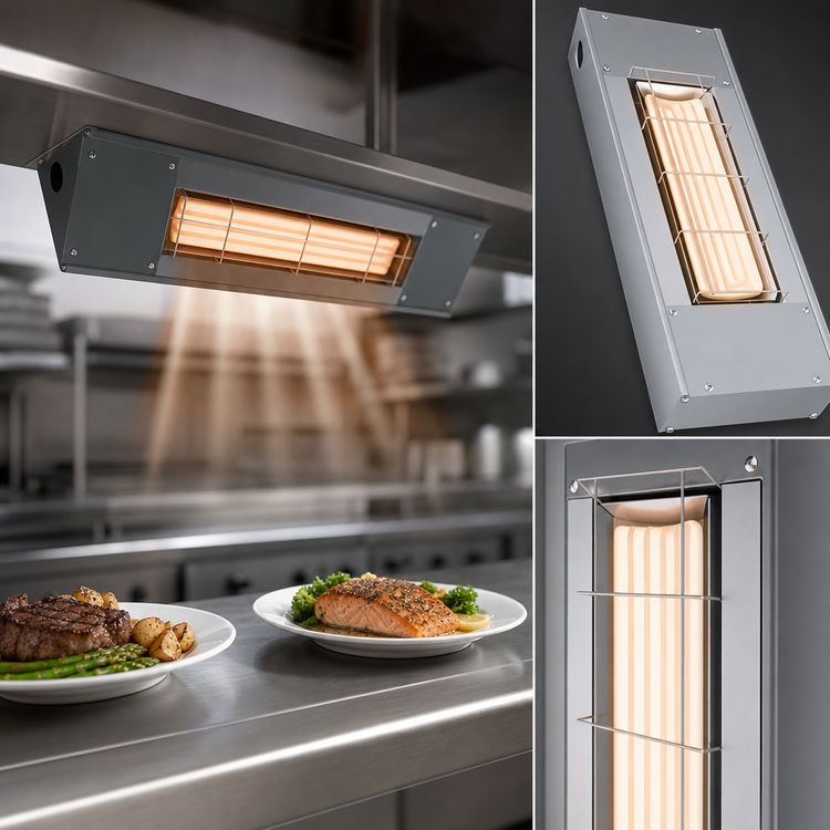 Product image #3 for Hatco Ultra-Glo 42-Inch High-Watt Unlighted Ceramic Infrared Strip Heater