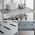 Thumbnail image #4 for Eagle Group Quik-Set 48 Inch x 18 Inch Louvered Solid Shelf, 16 Gauge Galvanized Steel, Gray Epoxy Finish