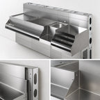 Thumbnail image #4 for Krowne Royal Series KMB Built-In Modular Bar Die Wall System with Removable Front Panels and Full-Length Utility Chaseways