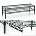 Thumbnail image #3 for Eagle Group QuadTruss 2-Tier Front Case Merchandise Wire Shelving Unit, 48 x 14 x 14 Inches, Green Epoxy Finish