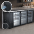 Thumbnail image #3 for Omcan 73-Inch Three-Section Glass Door Back Bar Cooler
