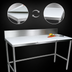 Thumbnail image #3 for John Boos TC096A 108 x 24 Inch Trimming Table with 3/4-Inch Reversible Poly Top and 6-Inch Backsplash