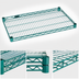 Thumbnail image #3 for EagleGard 72 x 24 Inch Wire Shelf with QuadTruss Design, Blue-Green Hybrid Epoxy Finish