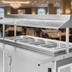 Thumbnail image #2 for Atlas Metal CAFB-5 77.5-Inch Mobile Refrigerated Frost Top Serving Counter with 15-Pan Refrigerated Base