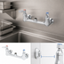 Thumbnail image #3 for T&S Brass 8-Inch Wall Mount Double Pantry Mixing Faucet, Swivel Outlet, Less Nozzle