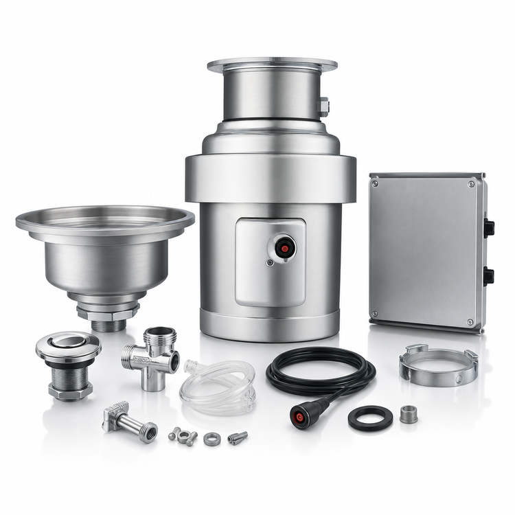 Product image #3 for InSinkErator SS-200 Complete Food Waste Disposer Package with 18-Inch Bowl, 2 HP, Stainless Steel