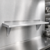Thumbnail image #3 for Advance Tabco 96-Inch Wall-Mounted Stainless Steel Shelf, 12-Inch Deep, 16 Gauge