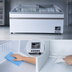 Thumbnail image #3 for KoolMore 65-Inch Manual Defrost Island Chest Freezer with Sliding Glass Doors, 16 Cu. Ft.