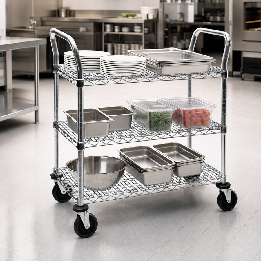 Three-Shelf Open Design