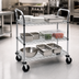 Thumbnail image #3 for Metro Super Erecta MW700 Series 3-Shelf Open Utility Bus Cart with Push Handles, 36 x 24 Inches