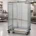 Thumbnail image #3 for Quantum Mobile Wire Security Cage with Dolly Base, 60 x 18 x 70 Inches, Chrome Plated