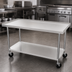 Thumbnail image #3 for Ovention 36-Inch H x 60-Inch W Stainless Steel Equipment Stand with Adjustable Undershelf and Casters