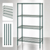 Thumbnail image #3 for Quantum 4-Shelf Stationary Wire Shelving Starter Kit, 48