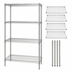 Thumbnail image #3 for Quantum WR63-2124S Wire Shelving Starter Kit, 24"W x 21"D x 63"H, 4 Shelves, 304 Stainless Steel, Stationary