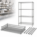 Thumbnail image #3 for Quantum Chrome-Plated Stationary Wire Shelving Starter Kit, 72 x 14 x 63 Inches