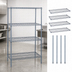 Thumbnail image #3 for Quantum Gray Epoxy Stationary Wire Shelving Starter Kit, 72