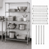 Thumbnail image #3 for Quantum Stationary Wire Shelving Starter Kit, 54W x 21D x 74H, 4 Shelves, 304 Stainless Steel