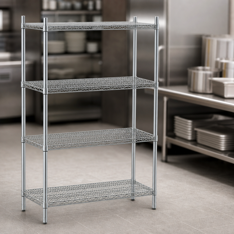 Product image #3 for Advance Tabco Special Value Series Heavy-Duty Chrome-Plated Wire Shelf, 30 x 18 Inches