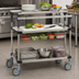 Thumbnail image #3 for Metro PrepMate MultiStation 18 x 48 Mobile Prep Cart with Solid Galvanized Shelves