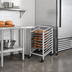 Thumbnail image #3 for Half-Height Side-Load Aluminum Bun Pan Rack on 5-Inch Casters, 7 Pan Capacity
