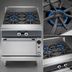 Thumbnail image #3 for Vulcan V Series 18-Inch Heavy Duty Gas Range with 2 Open Burners and Storage Base