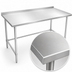 Thumbnail image #3 for John Boos Stallion 144-Inch x 30-Inch 16-Gauge Stainless Steel Work Table with 1-1/2-Inch Rear Backsplash and Safety Edge Front