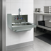 Thumbnail image #3 for Advance Tabco Wall Mounted 304 Stainless Steel Hand Sink with Left Side Splash and Faucet, 14 x 10 x 5-Inch Bowl