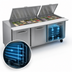 Thumbnail image #4 for Victory UltraSpec V-Core 72-Inch Three-Section Sandwich Prep Mega Top Refrigerator