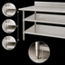 Thumbnail image #3 for Eagle Group 132-Inch x 30-Inch Adjustable Work Table Undershelf for Uni-Lok Hat Channel Frames, 18/304 Stainless Steel