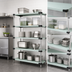 Thumbnail image #3 for Quantum Solid 304 Stainless Steel Shelving Starter Kit, 72 x 18 x 63 Inches, 5 Shelves