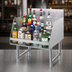 Thumbnail image #4 for Advance Tabco Special Value Series 5-Step Stainless Steel Freestanding Liquor Bottle Display Unit