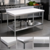 Thumbnail image #3 for Advance Tabco Poly-Vance 72 Inch x 30 Inch Poly-Top Work Table with 6 Inch Backsplash and Undershelf