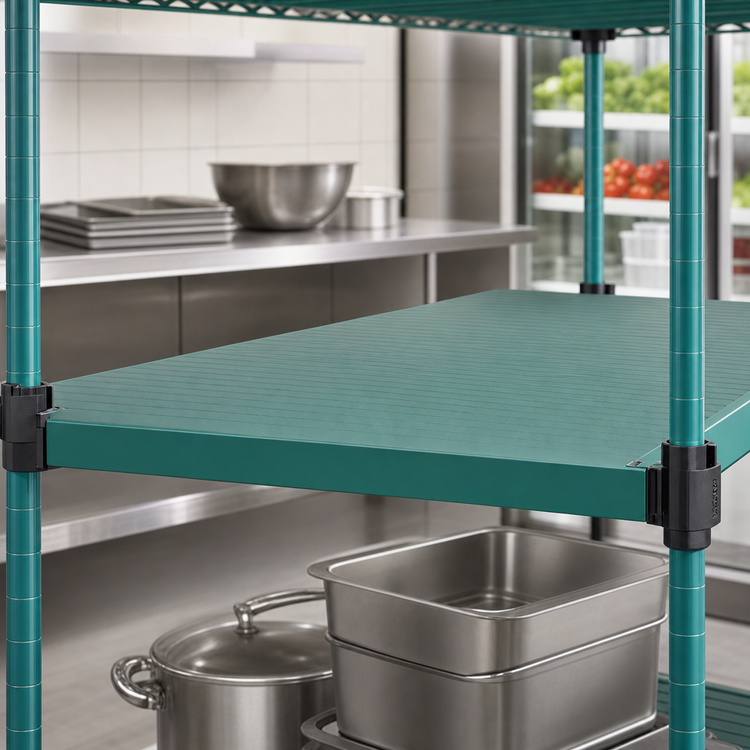 Product image #3 for Eagle QuadPlus Solid Green Polymer Shelf Mat, 54 x 24 Inches