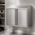 Thumbnail image #3 for Eagle Group 24-Inch Wall-Mounted Stainless Steel Cabinet with Hinged Doors and Sloped Top