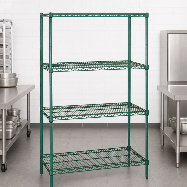 Product image #3 for Quantum 54"W x 21"D x 86"H 4-Shelf Wire Shelving Starter Kit