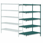 Thumbnail image #4 for Metro Super Erecta 5AA527K3 Add-On Wire Shelving Unit, 30 x 24 x 74 Inches, 5 Shelves, Green Epoxy-Coated Finish