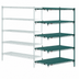 Thumbnail image #4 for Metro Super Adjustable Super Erecta Add-On Wire Shelving Unit, 30 x 24 x 74 Inches, 5 Shelves, Metroseal 3 Green Epoxy Finish