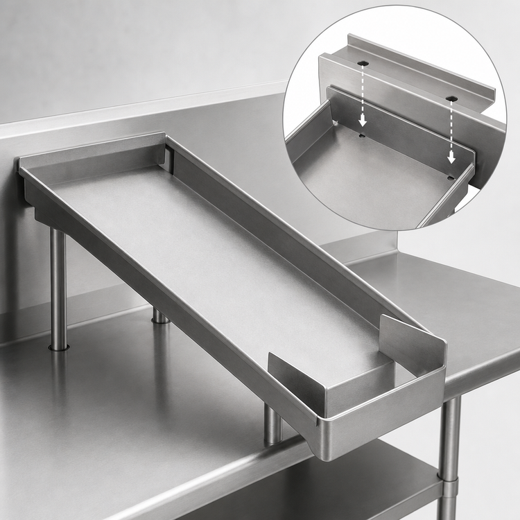Product image #3 for Eagle Group E103 Table-Mounted Sloped Sorting Shelf for 20 x 20 Racks