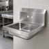 Thumbnail image #3 for Advance Tabco Special Value Series Wall Mounted Hand Sink with 14 x 10 x 5-Inch Bowl, 304 Stainless Steel, 4-Inch O.C. Faucet Holes