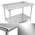 Thumbnail image #3 for John Boos 72-7/8 Inch x 30-3/8 Inch 16-Gauge Stainless Steel Dish Sorting Table with Raised Edge and Undershelf
