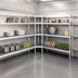 Thumbnail image #3 for Fermostock 4-Tier Corner Expansion Polymer Shelving Unit, 71