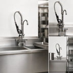 Thumbnail image #3 for BK Resources OptiFlow BKF-4HD-MINI Mini 4-Inch Center Deck-Mount Pre-Rinse Faucet Assembly