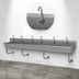 Thumbnail image #3 for Advance Tabco 120-Inch Wall Mounted Multiwash Hand Sink with 6 Electronic Faucets