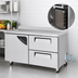 Thumbnail image #3 for Turbo Air Super Deluxe 60-Inch Two-Section Worktop Refrigerator with 1 Door and 2 Drawers