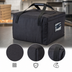 Thumbnail image #4 for Cambro GoBag Insulated Standard Pizza Delivery Bag, Black, 19-1/2 x 19-1/2 x 12-1/2 Inches, Holds 5 18-Inch or 6+ 16-Inch Pizza Boxes