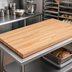Thumbnail image #3 for John Boos Northern Hard Rock Maple Edge Grain Flat Wood Bakers' Table Top, 108 x 36 x 2-1/4 Inches