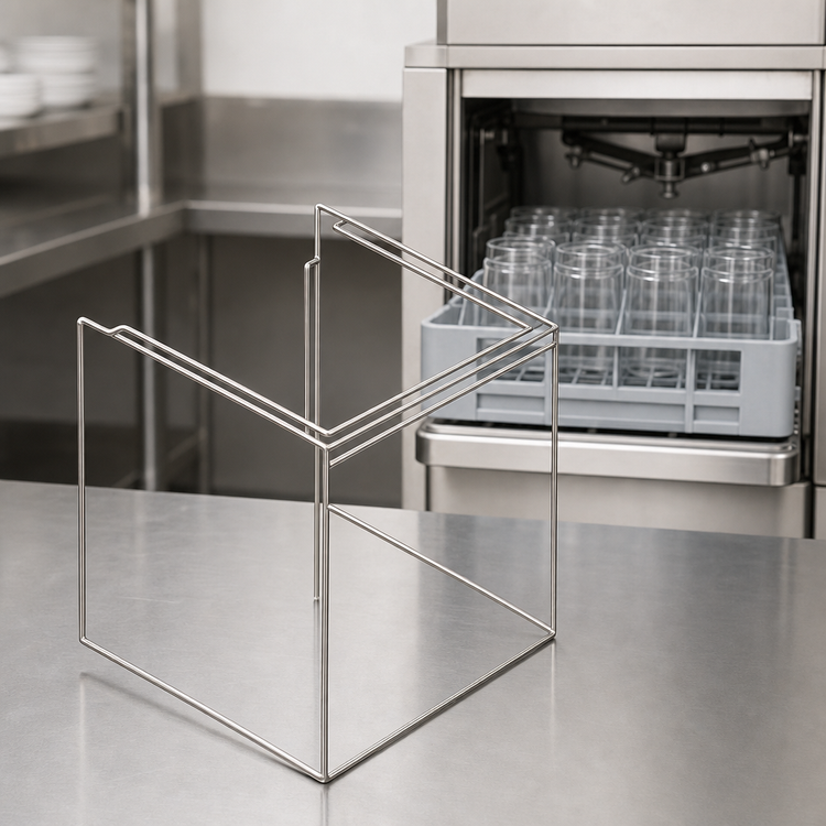 Product image #3 for Glastender GT-18+1 Stainless Steel Glass Rack Holder