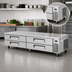 Thumbnail image #3 for Turbo Air Super Deluxe 96-3/8-Inch Wide 4-Drawer Chef Base Refrigerator