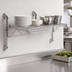 Thumbnail image #3 for Quantum Cantilever Single Shelf Wall-Mount Wire Shelf, 42 x 18 Inches, Chrome Plated