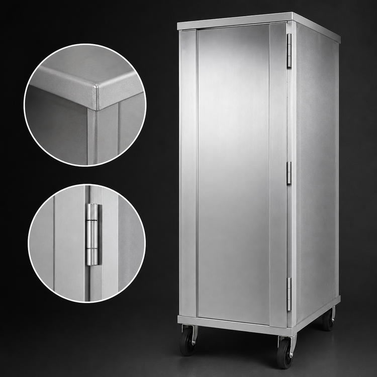 Product image #3 for Lifetime Series Heavy-Duty Enclosed Aluminum Pan Rack on Casters for 38 18 x 26 Pans
